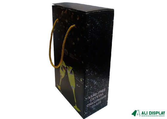 300gsm Wine Bottle Packaging Boxes CMYK  CDR Luxury Cardboard Packaging