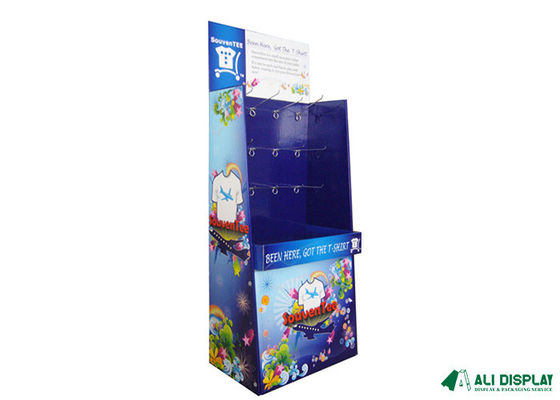 تي شيرت 50 سم عرض كرتون للبيع بالتجزئة يقف CCNB Cardboard Display للأرضية